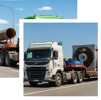 transporte maquinas e equipamentos pesados -
