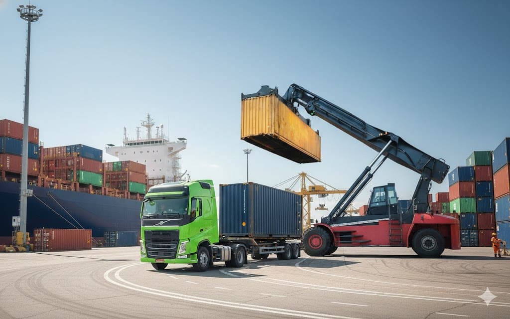  transporte de contêiner dedicado para importação e exportação