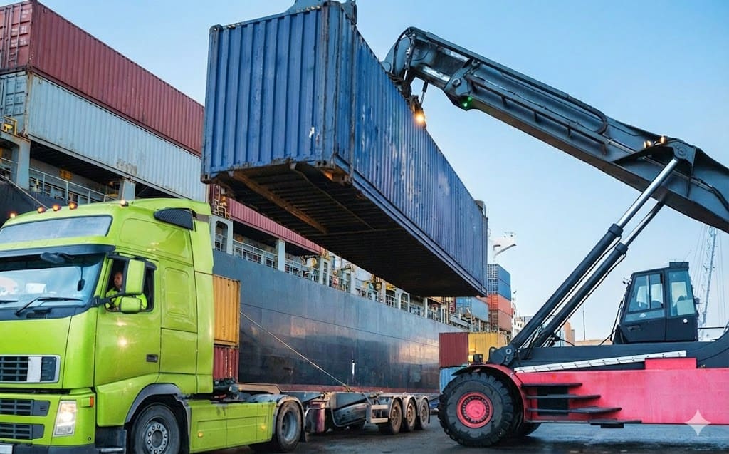 transporte conteiner