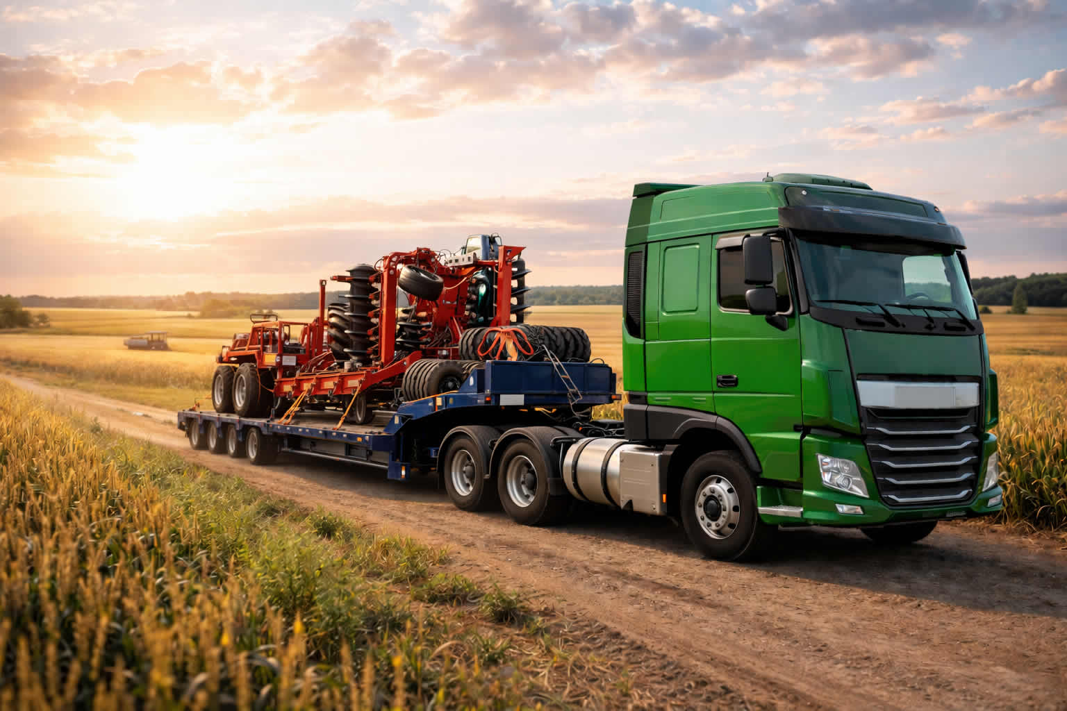 transporte maquinas e equipamentos agricolas