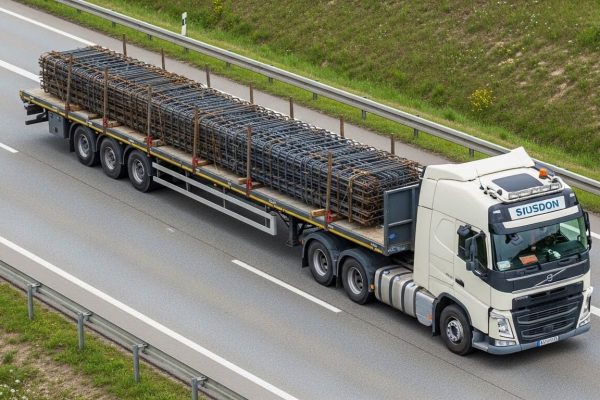 transporte aço e metais